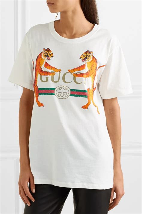 gucci logo with tigers|gucci tiger print t shirt.